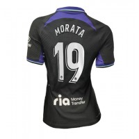Fotbalové Dres Atletico Madrid Alvaro Morata #19 Dámské Venkovní 2022-23 Krátký Rukáv